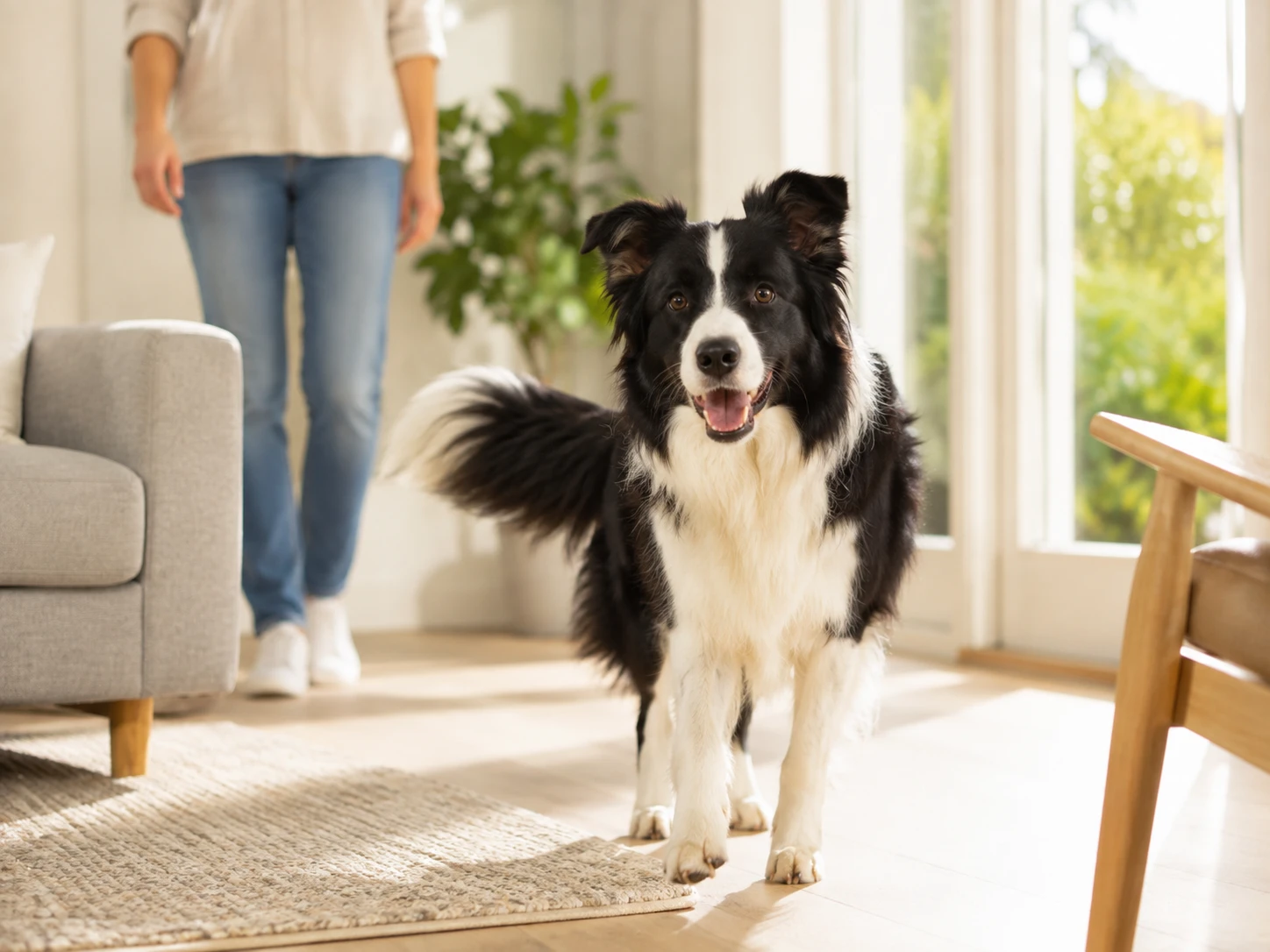Healthy Border Collie for immune and daily wellness